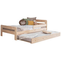 AUSZIEHBETT 120/200 cm  in Naturfarben  - Naturfarben, MODERN, Holz/Textil (120/200cm) - MID.YOU