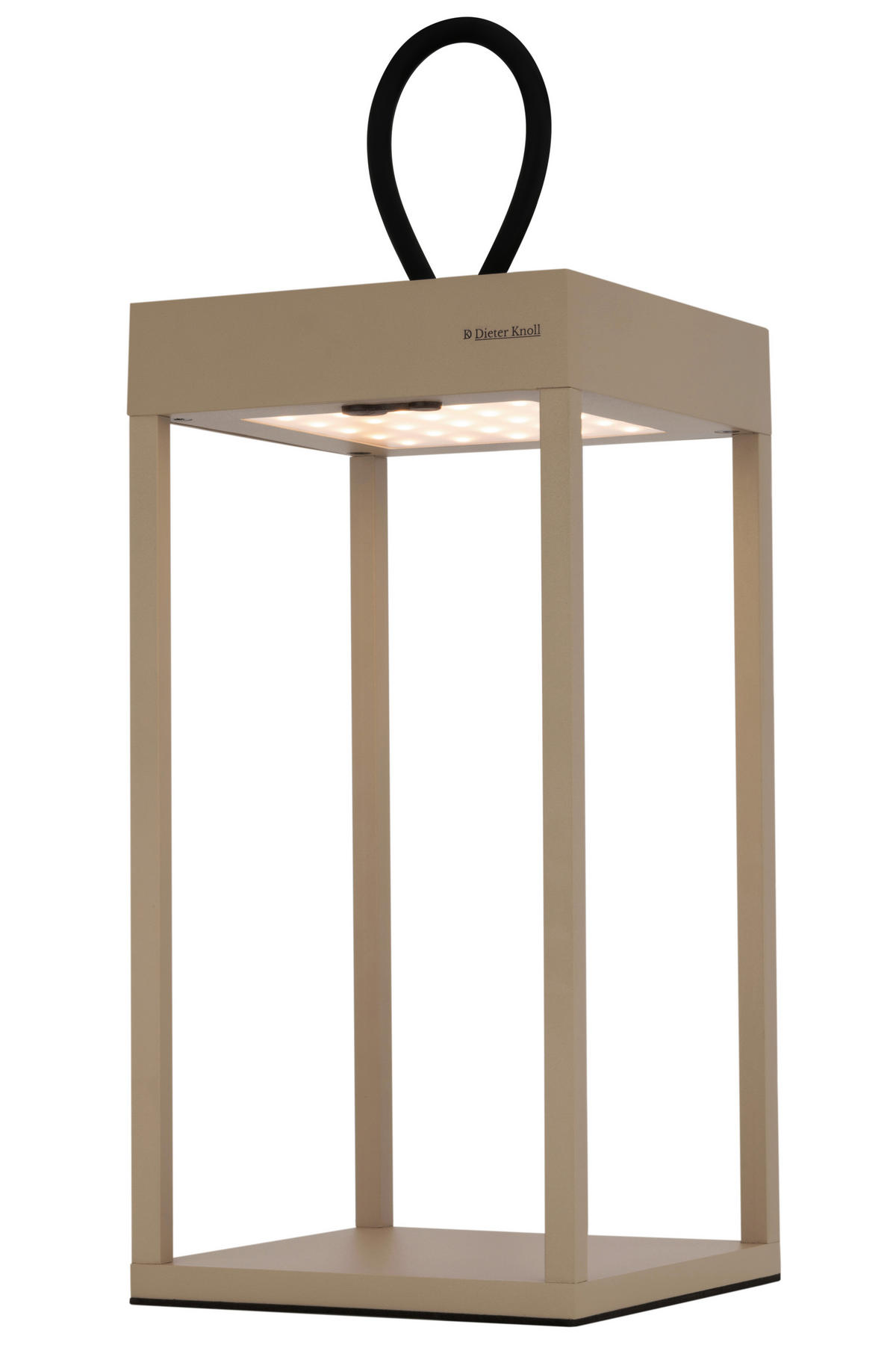STOLNÍ LAMPA NA BATERIE 15/15/30 cm - pískové barvy, Konvenční, kov/plast (15/15/30cm) - Dieter Knoll