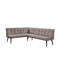 KLUPA KUTNA  bež  drvo, tekstil, drvni materijal      - bež/crna, Moderno, drvni materijal/drvo (260/201cm) - Livetastic