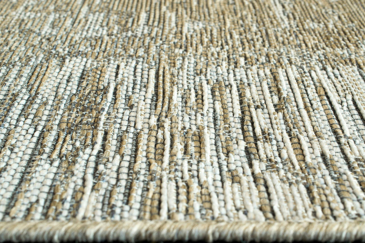 OUTDOORTEPPICH 60/110 cm Amalfi Grau, Hellgrau, Hellbraun  - Hellbraun/Hellgrau, KONVENTIONELL, Textil (60/110cm) - Novel
