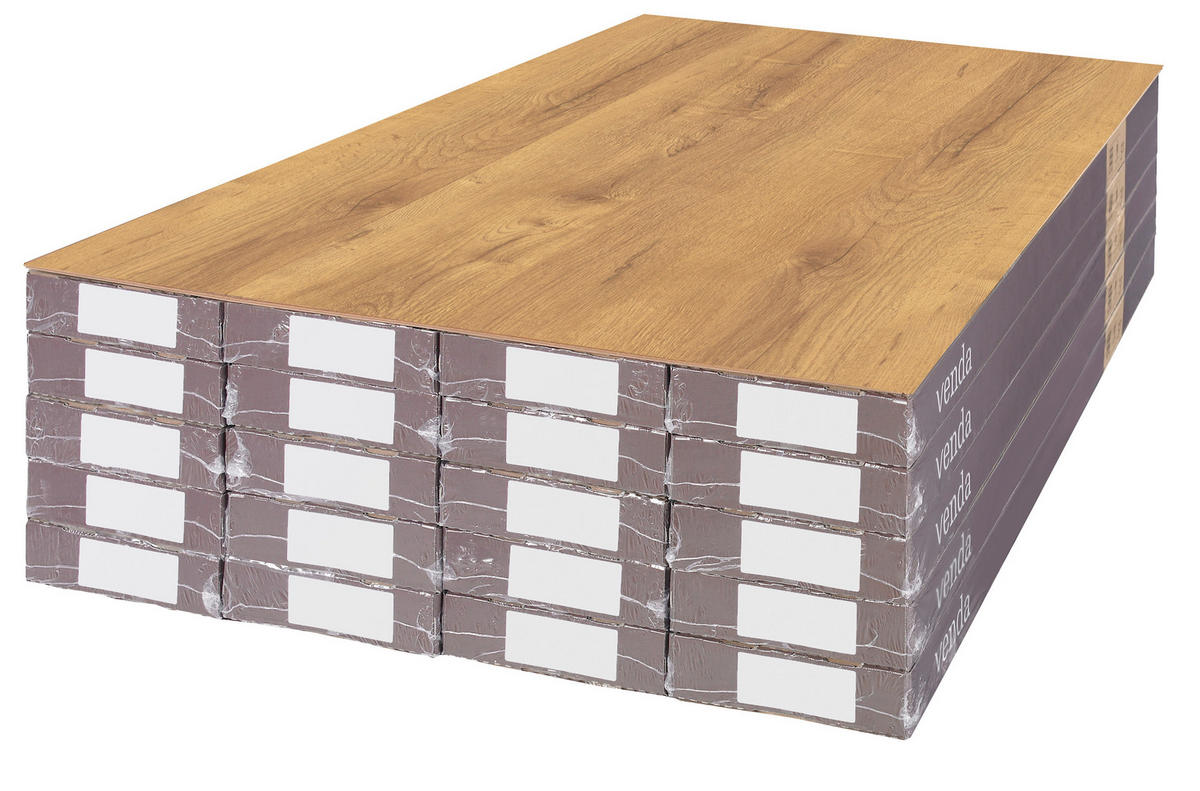 LAMINATBODEN Stubai Eiche  per  m² - Eichefarben, KONVENTIONELL, Holzwerkstoff (129,2/19,3/0,8cm) - Venda
