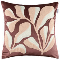 KISSENHÜLLE SW-Plant rot 45/45 cm  - Rotbraun/Creme, Design, Kunststoff/Textil (45/45cm) - Schöner Wohnen