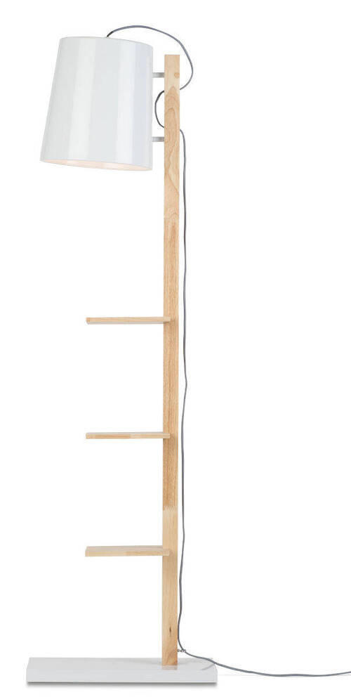 STEHLEUCHTE  30/168/49 cm   - Weiß, Design, Holz/Metall (30/168/49cm) - It's about Romi