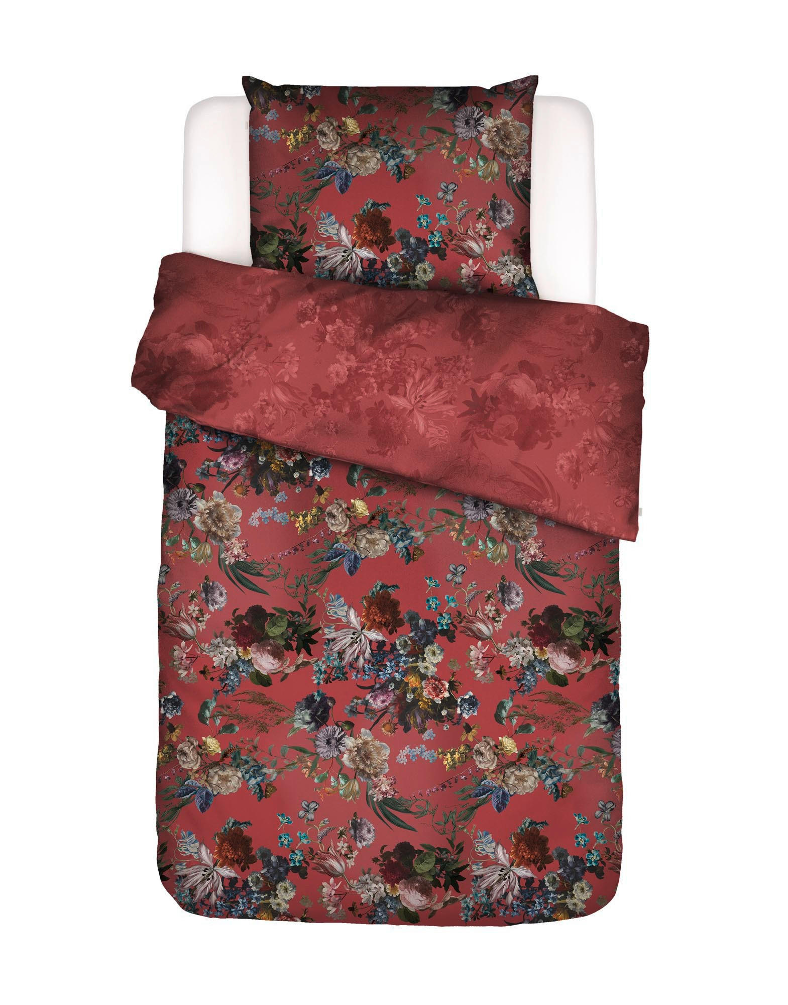 WENDEBETTWÄSCHE SS22 Satin  - Rot, KONVENTIONELL, Textil (155/220cm) - Essenza