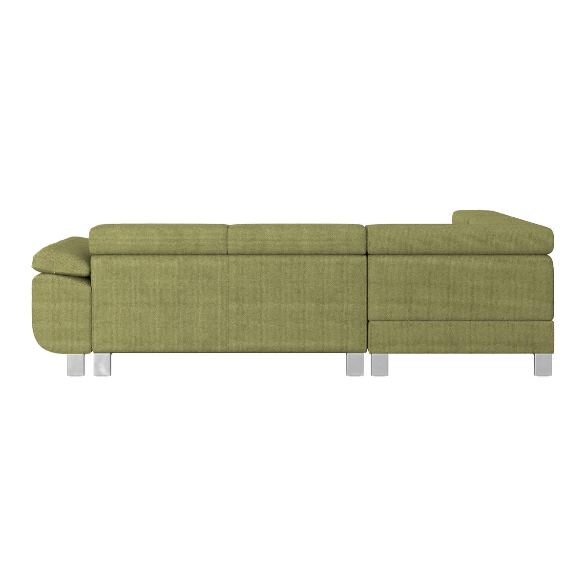 ECKSOFA Khaki Drell  - Khaki, MODERN, Textil/Metall (230/270cm) - MID.YOU