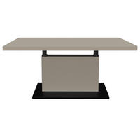 COUCHTISCH in Metall, Holzwerkstoff 120/70/49-68 cm  - Kaschmir/Schwarz, Design, Holzwerkstoff/Kunststoff (120/70/49-68cm) - Stylife