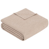 PLÉD 140/200 cm  - bézs, Konventionell, textil (140/200cm) - Bio:Vio