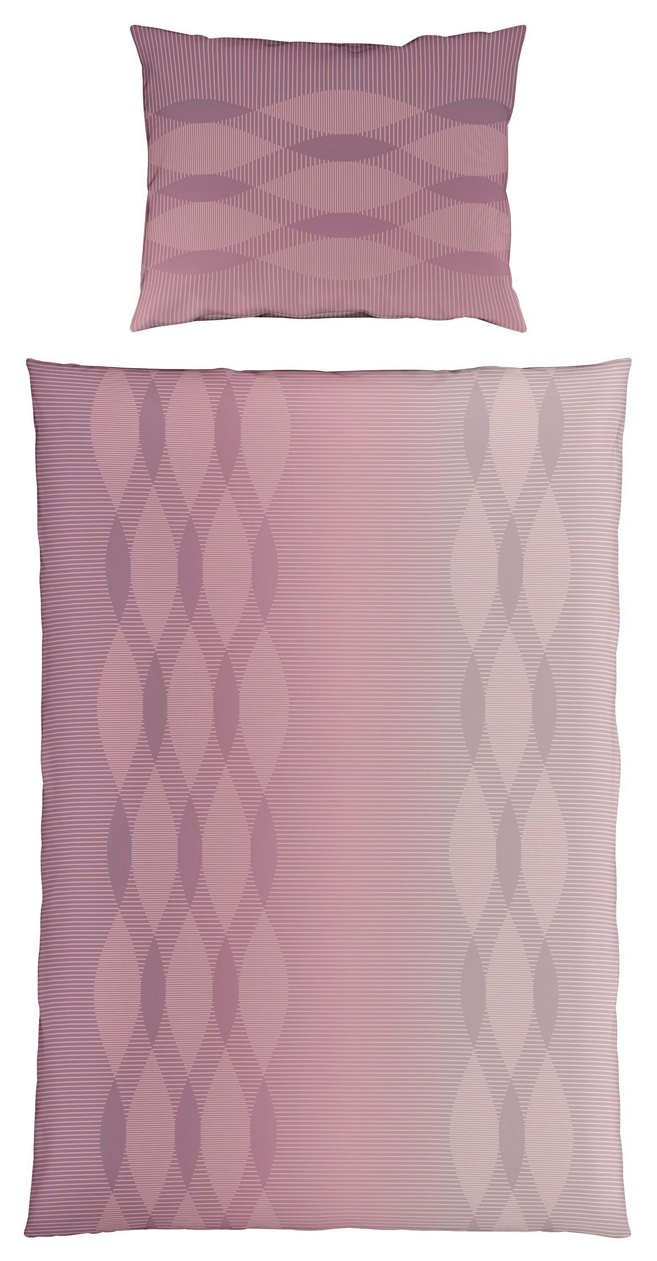 POVLEČENÍ, makosatén, krémová, starorůžová, 140/200 cm  - starorůžová/krémová, Basics, textil (140/200cm) - Fleuresse