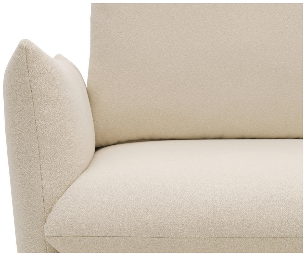 SESSEL Mikrofaser Creme    - Creme/Schwarz, Design, Kunststoff/Textil (120/100/97cm) - LOOKS by W.Joop