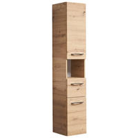 HOCHSCHRANK 30/168/33 cm  - Eichefarben, LIFESTYLE, Holzwerkstoff (30/168/33cm) - Sadena