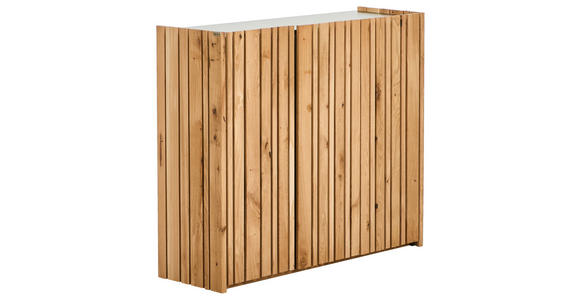 SCHUHSCHRANK 120/105/42 cm  - Eichefarben/Anthrazit, Design, Holz/Holzwerkstoff (120/105/42cm) - Linea Natura