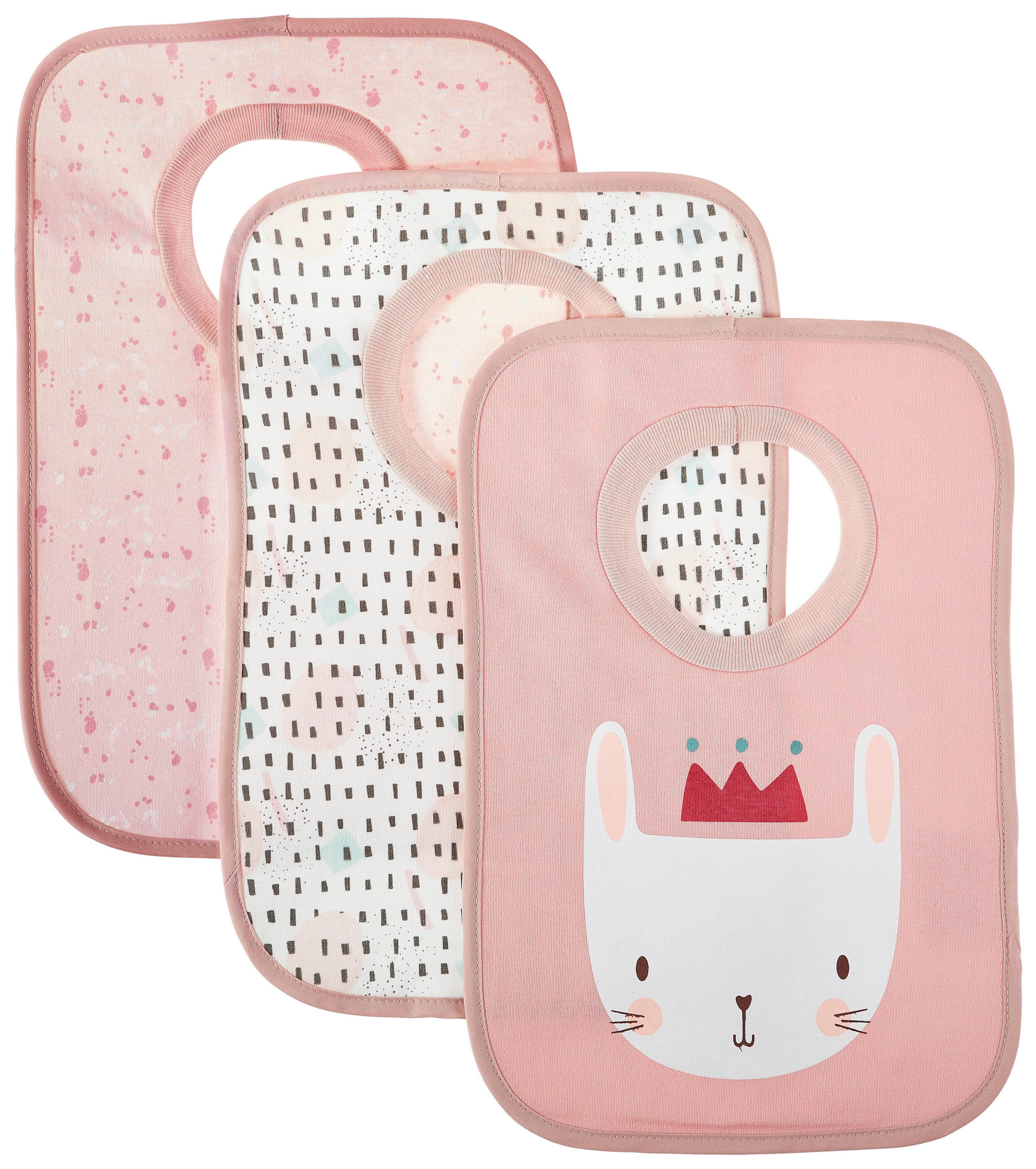 LÄTZCHEN 3-teilig  - Rosa, Basics, Textil (25/38cm) - My Baby Lou