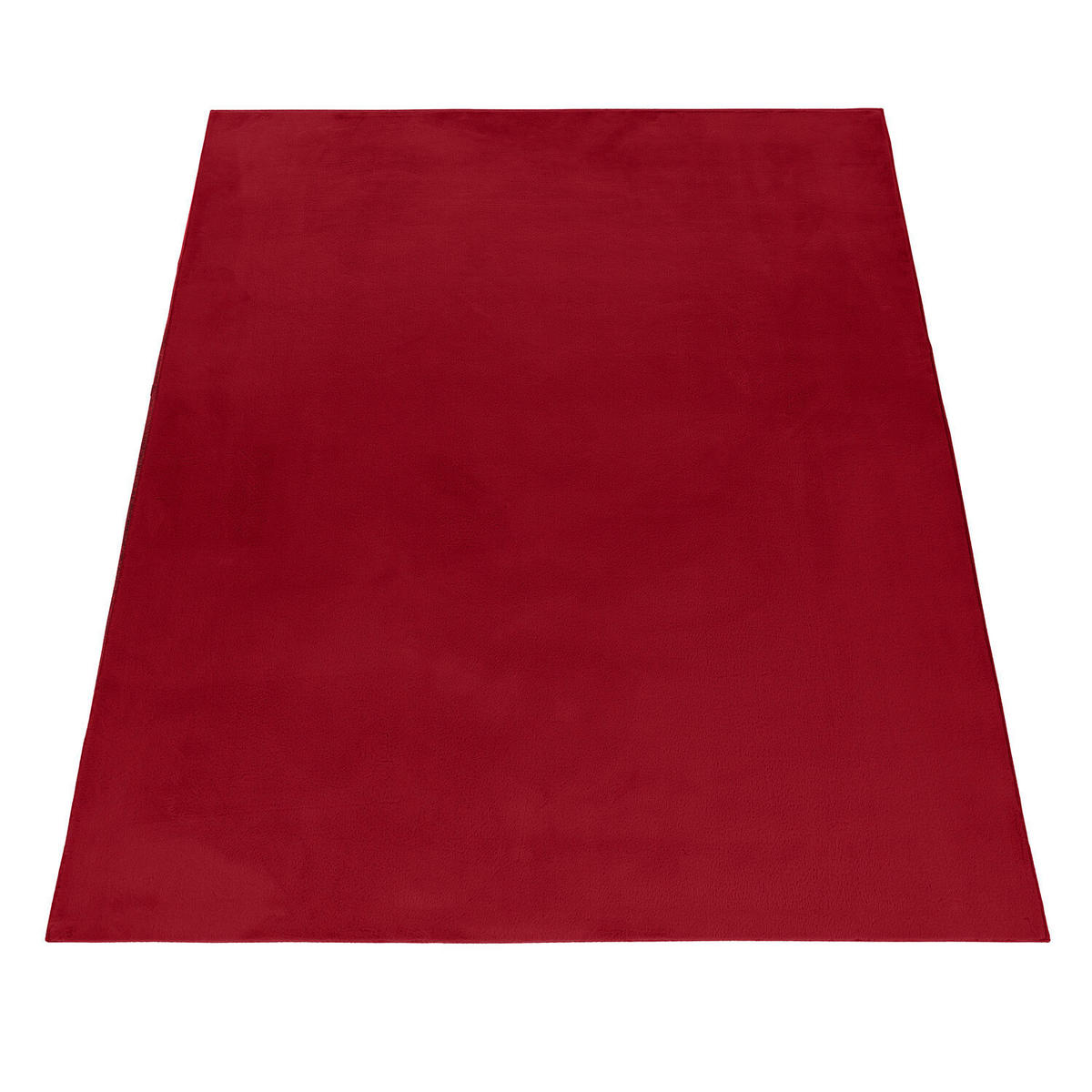 HOCHFLORTEPPICH 140/200 cm Pouffy Rot  - Rot, Basics, Textil (140/200cm)