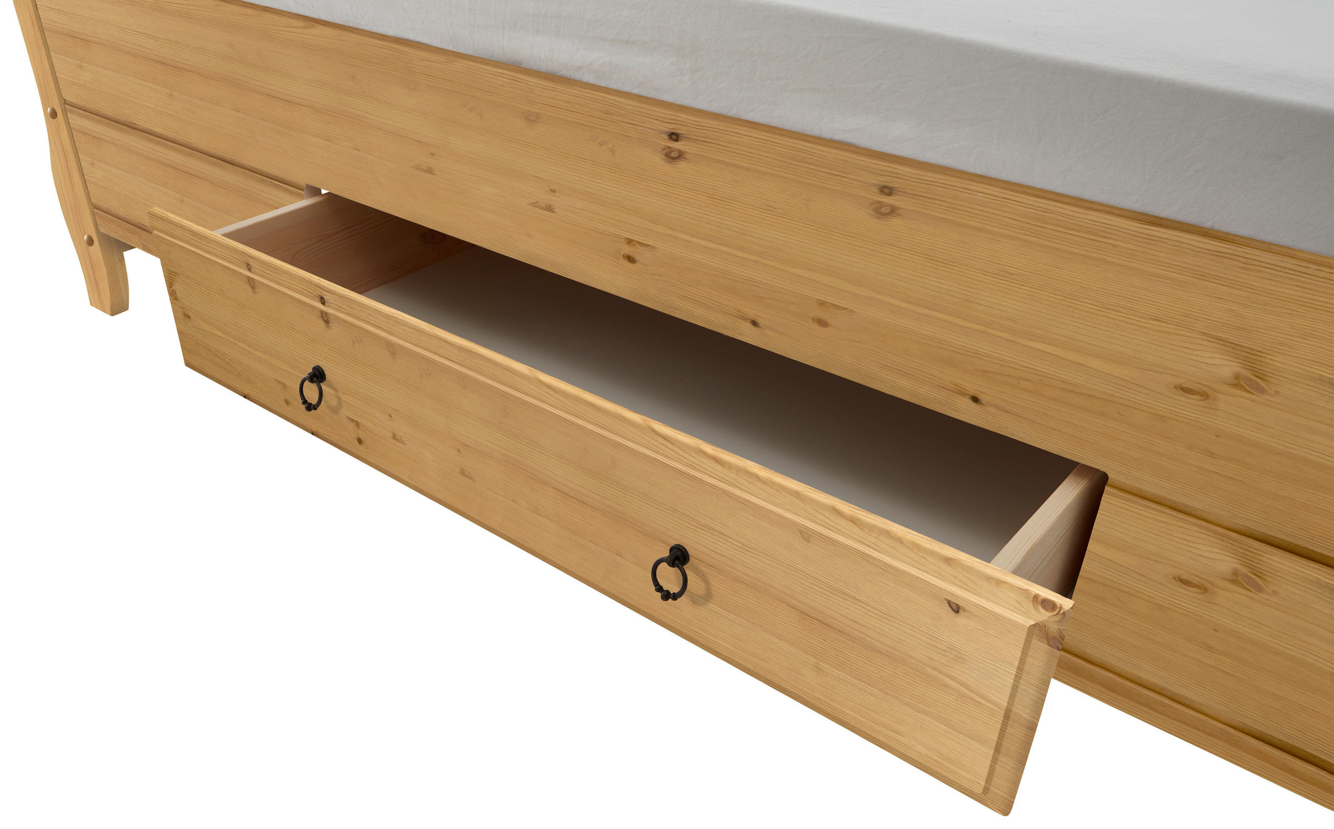BETT 180/200 cm  in Laugenfarbig  - Laugenfarbig, ROMANTIK / LANDHAUS, Holz (180/200cm) - Boxxx