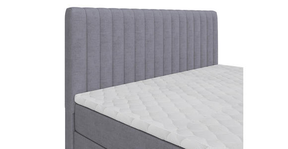 BOXBETT 160/200 cm  in Grau  - Schwarz/Grau, Basics, Kunststoff/Textil (160/200cm) - Carryhome