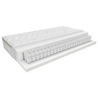 TÁSKARUGÓS MATRAC 120/200 cm  - bézs/fehér, Konventionell, textil (120/200cm) - Novel