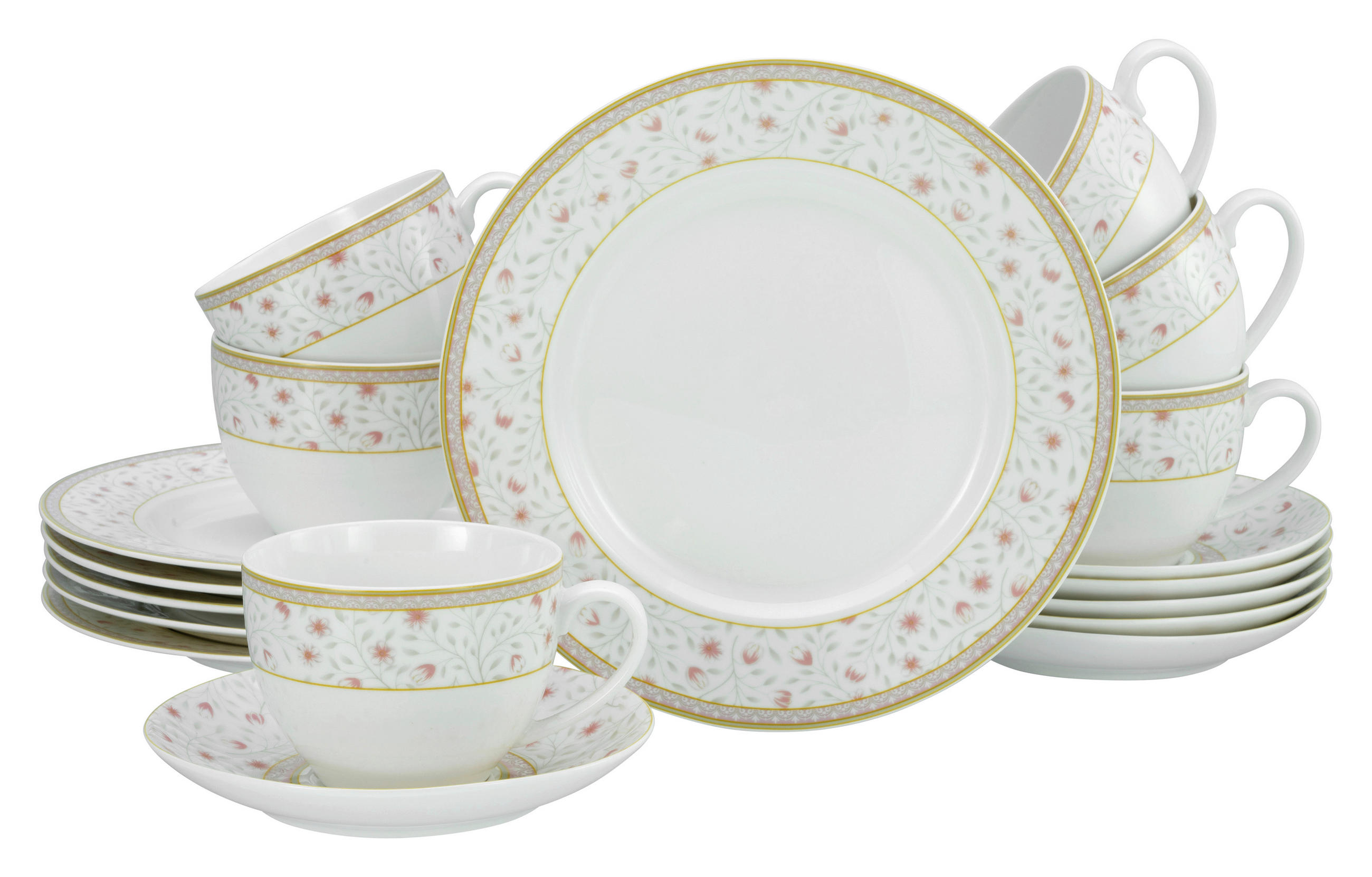 KÁVOVÝ SERVIS, nový kostný porcelán (new bone china) - biela, Trend, keramika (33,5/22,5/29null) - Creatable