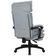 CHEFSESSEL Mikrofaser Hellgrau  - Hellgrau/Schwarz, MODERN, Kunststoff/Textil (63,5/114-122/70cm) - Venda