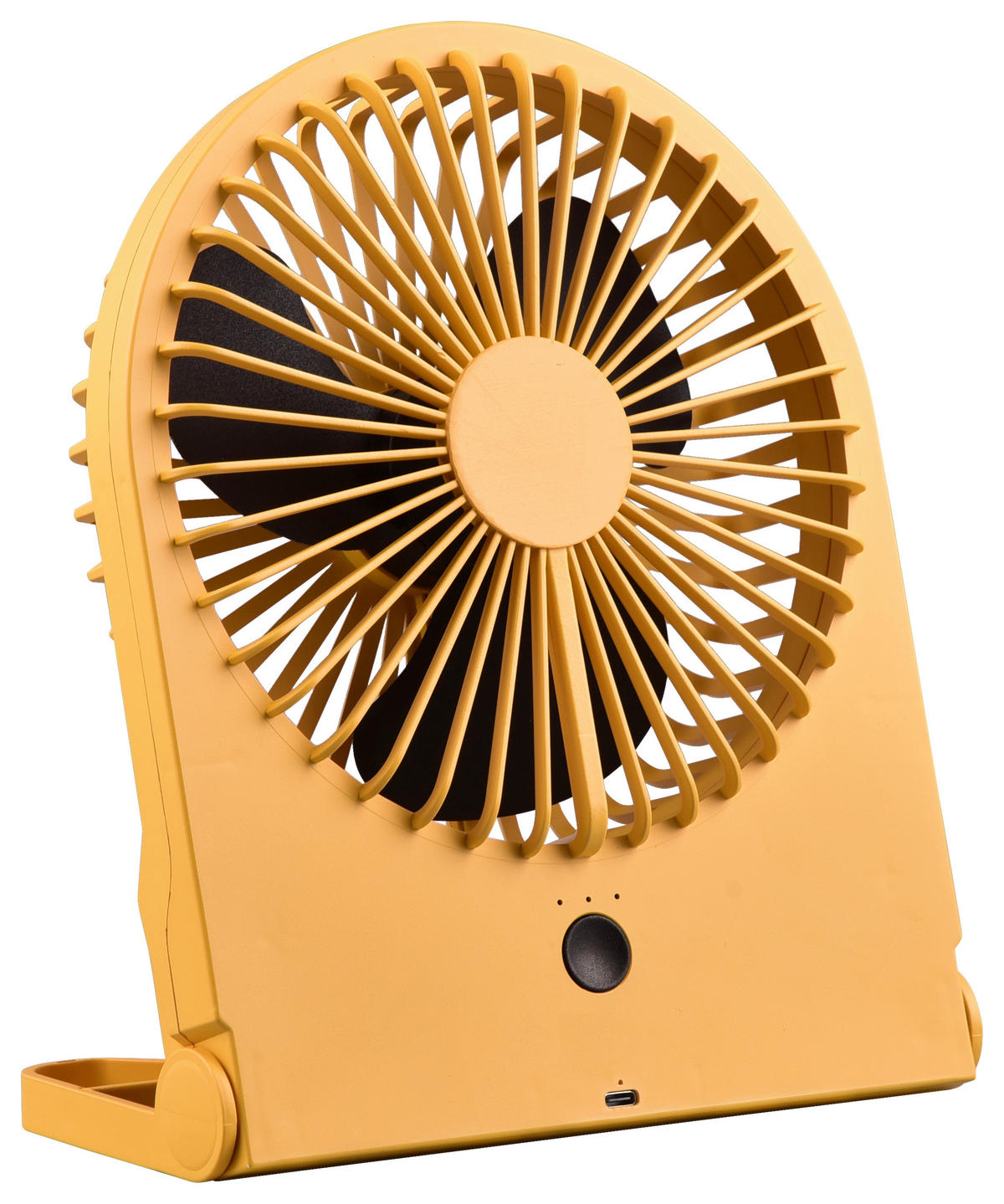 TISCHVENTILATOR - Gelb, Basics, Kunststoff (19/10,5/23cm) - Mican