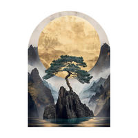 GLASBILD Landschaft & Natur 70/100 cm  - Multicolor, Basics, Glas/Papier (70/100cm)