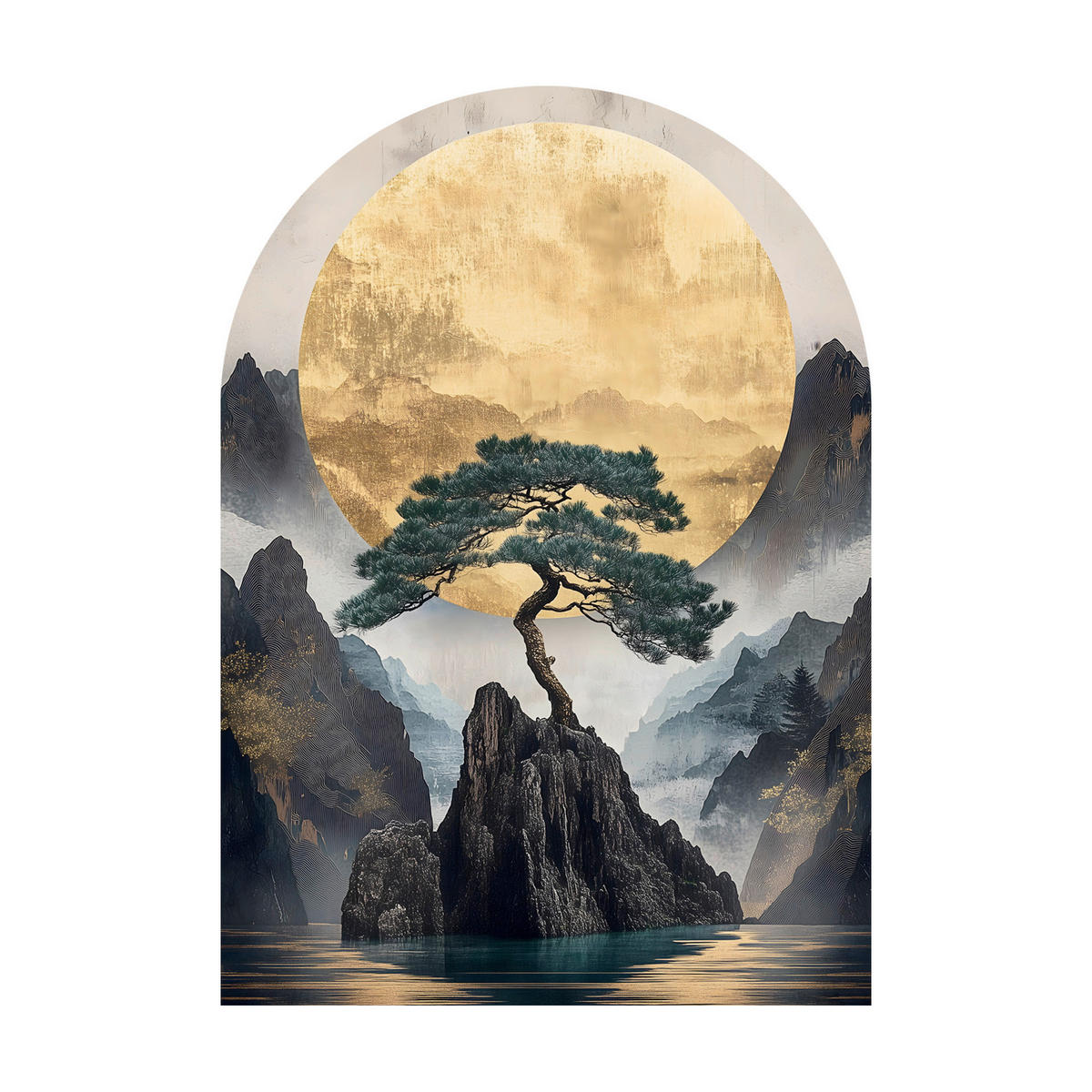 GLASBILD Landschaft & Natur 70/100 cm  - Multicolor, Basics, Glas/Papier (70/100cm)