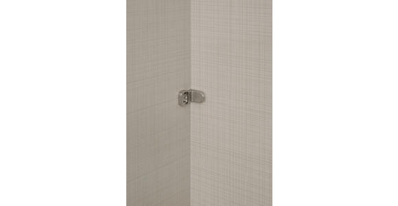 SCHWEBETÜRENSCHRANK  in Weiß, Hellgrau  - Hellgrau/Schwarz, KONVENTIONELL, Glas/Holzwerkstoff (200/222/68cm) - Moderano