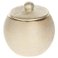 Cutie Cosmetică ceramică  - auriu, Basics, ceramică (9,3/9,7/9,3cm) - Sadena