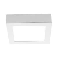 LED PLAFONJERA - bela, Osnovno, metal/plastika (17/17/4,5cm)