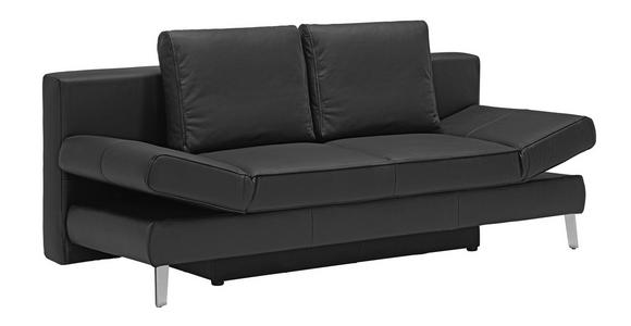 SCHLAFSOFA in Echtleder  - Chromfarben, Design, Leder/Metall (200/85/90cm) - Novel