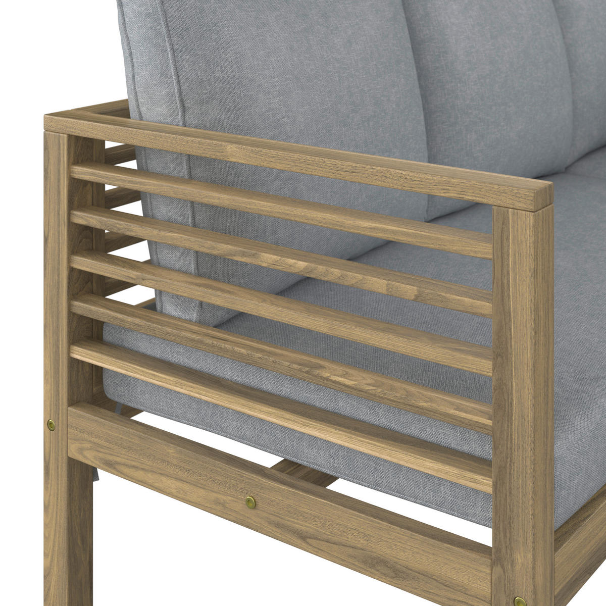 LOUNGE ÉTKEZŐGARNITÚRA  226/173 cm   - bézs/akácia színű, Modern, fa (226/173cm) - Ambia Garden