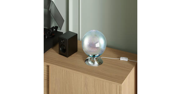 TISCHLEUCHTE Galaxy 20/25 cm  - Chromfarben, LIFESTYLE, Glas/Metall (20/25cm) - Novel