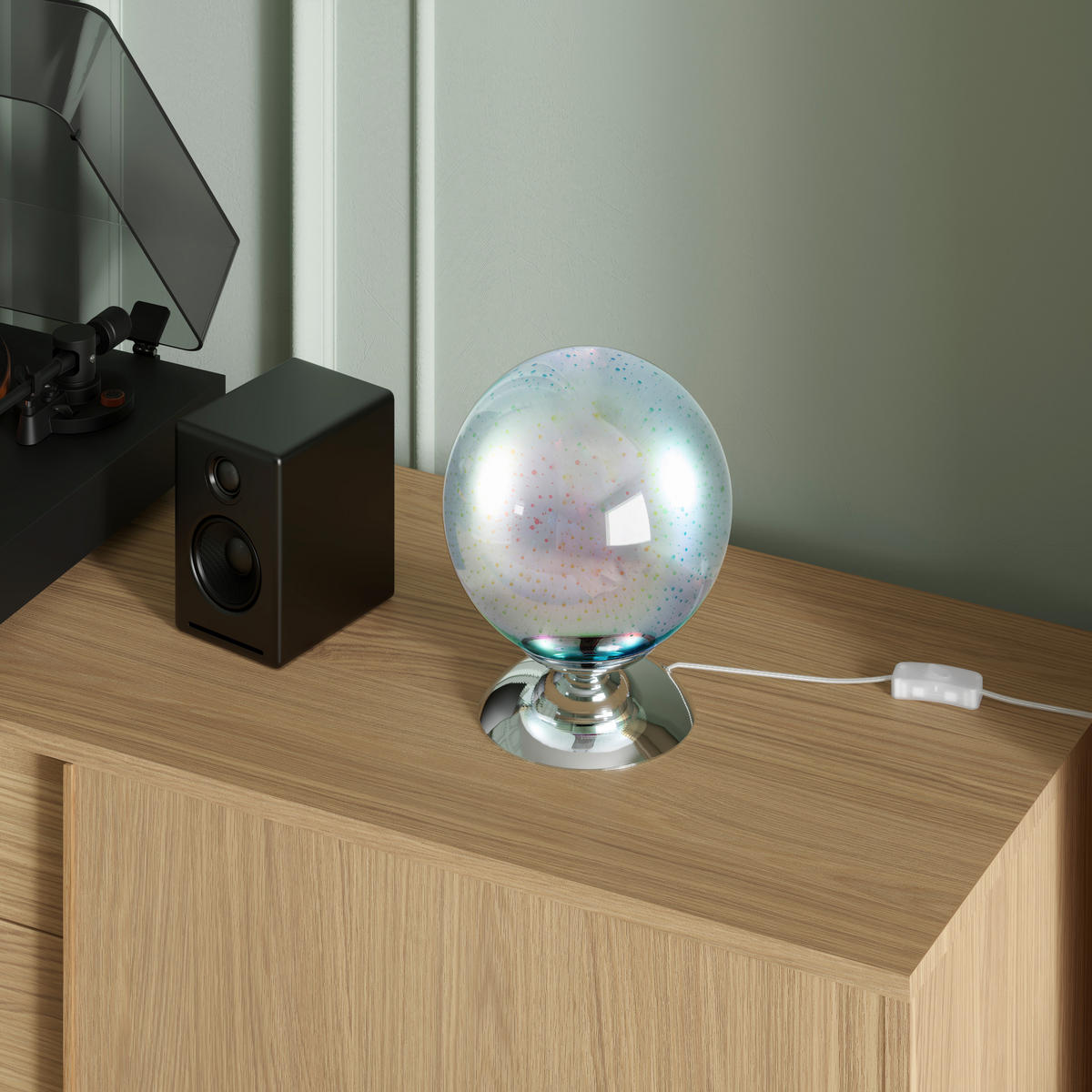 BORDSLAMPA Galaxy 20/25 cm   - kromfärg, Lifestyle, metall/glas (20/25cm) - Novel