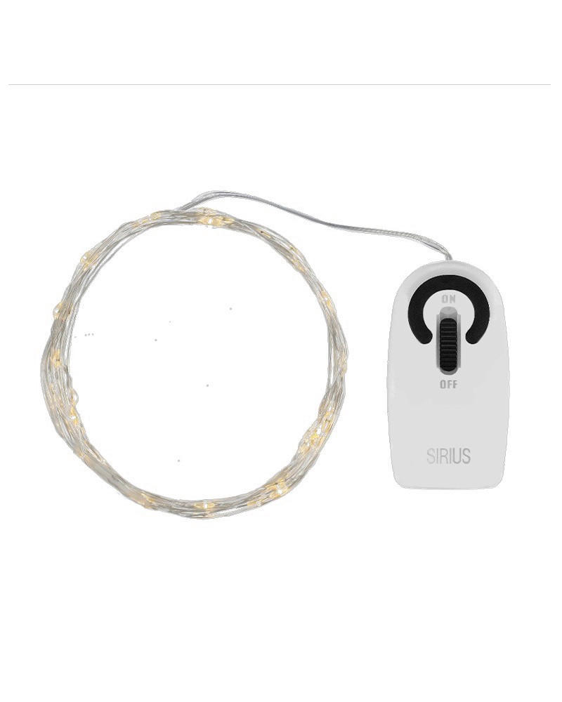 LICHTERKETTE 390 cm  - Silberfarben, Basics, Metall (390cm)