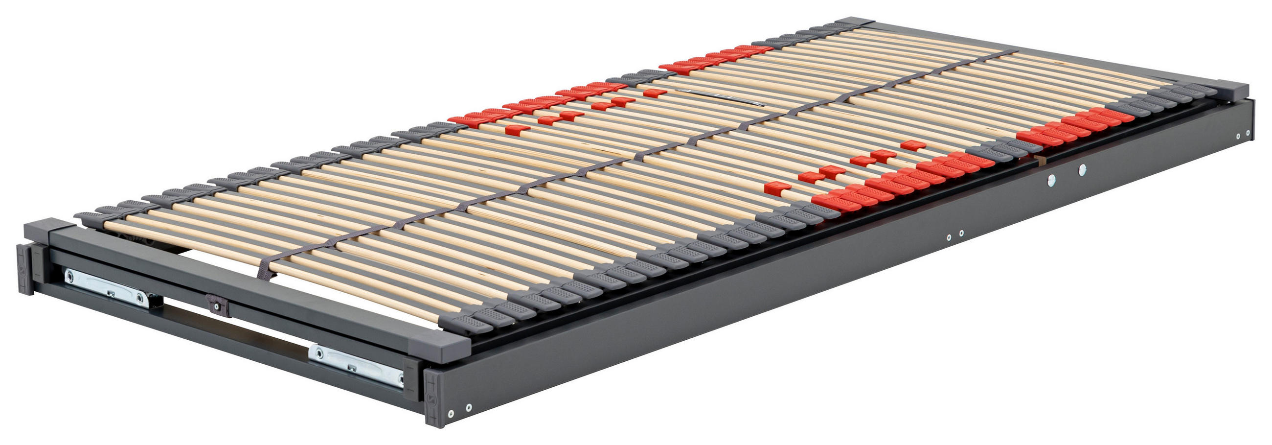 LATTENROST 140/200 cm Kopfteil, Fußteil verstellbar, Buche, Birke  - Naturfarben/Grau, Basics, Holz (140/200cm) - Hukla