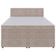 BOXSPRINGBETT 160/200 cm  in Beige  - Beige/Schwarz, KONVENTIONELL, Kunststoff/Textil (160/200cm) - Carryhome