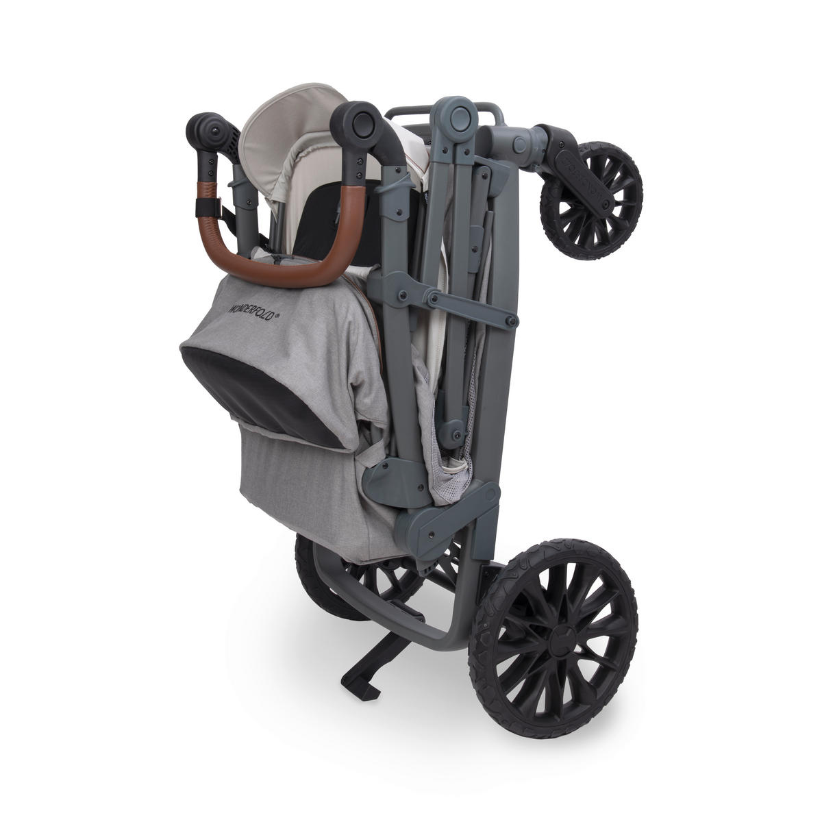 BOLLERWAGEN L2 Series 2 Seater Wagon Grau 135/67/120 cm  - Grau, Basics, Metall (135/67/120cm) - WONDERFOLD