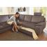 WOHNLANDSCHAFT - Dunkelbraun, KONVENTIONELL, Holz/Textil (274/244cm) - BELDOMO SYSTEM