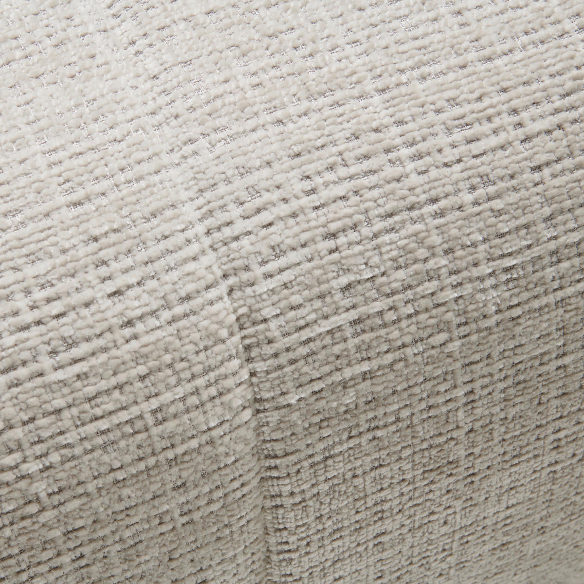 ECKSOFA Creme Chenille  - Creme/Schwarz, MODERN, Kunststoff/Textil (315/180cm) - Hom`in