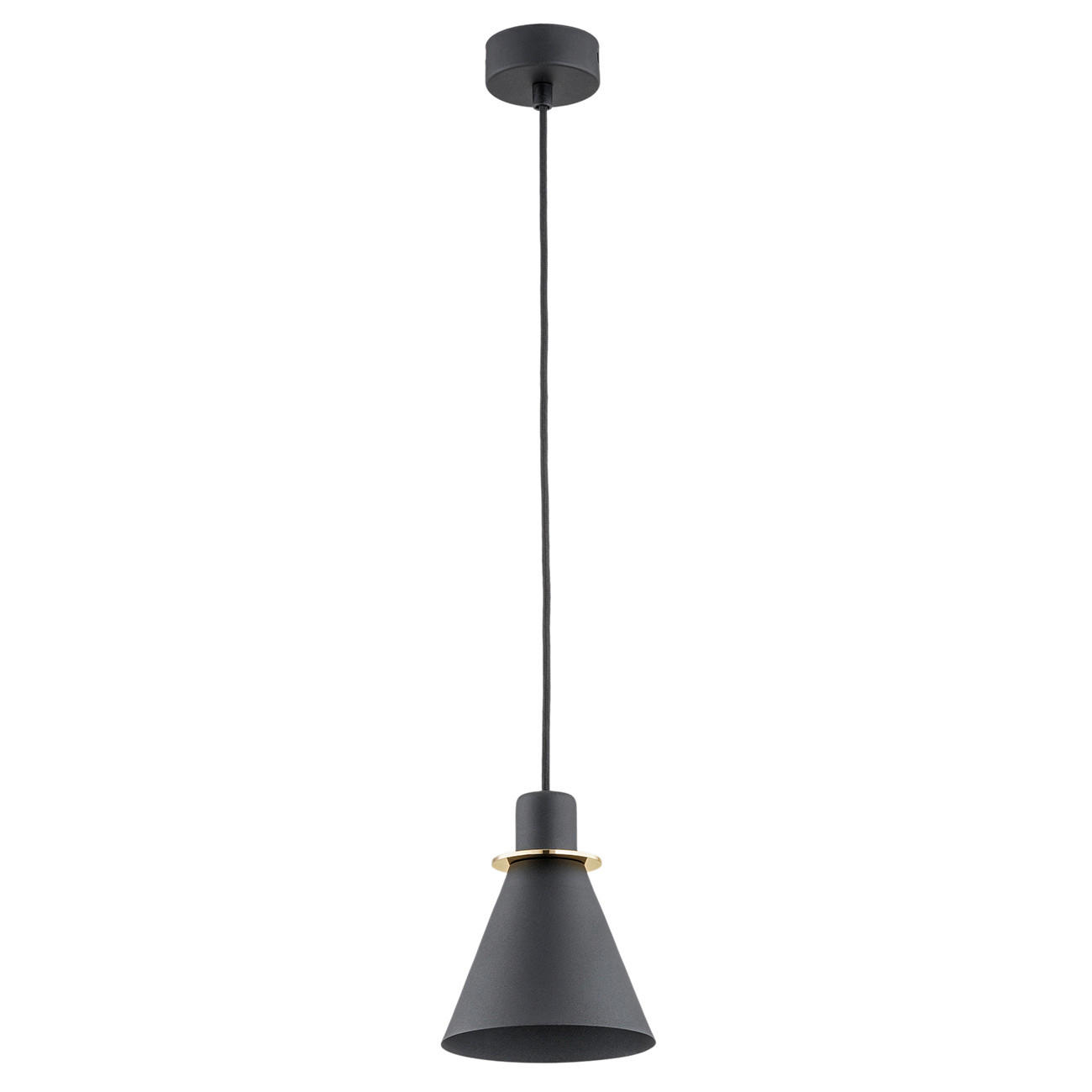 HÄNGELEUCHTE Argon Beverly 100/14,5/14,5 cm   - Goldfarben/Schwarz, Basics, Metall (100/14,5/14,5cm)