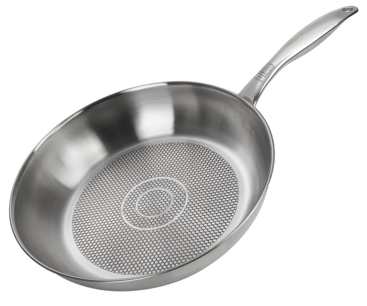 BRATPFANNE München 28 cm  - Silberfarben, Design, Metall (28cm) - Chefkoch+Fackelmann