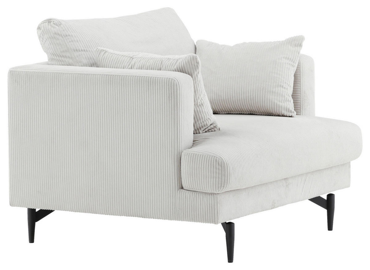 SESSEL in Beige  - Beige, Design, Textil/Metall (104/82/92cm) - Livetastic