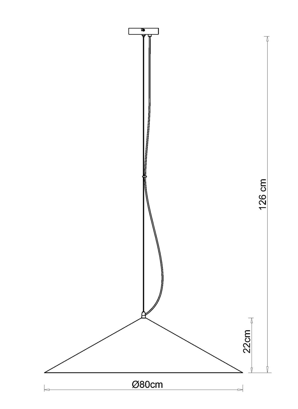 HÄNGELEUCHTE 80/126 cm   - Dunkelgrau/Schwarz, Design, Metall (80/126cm) - Collet's Monde