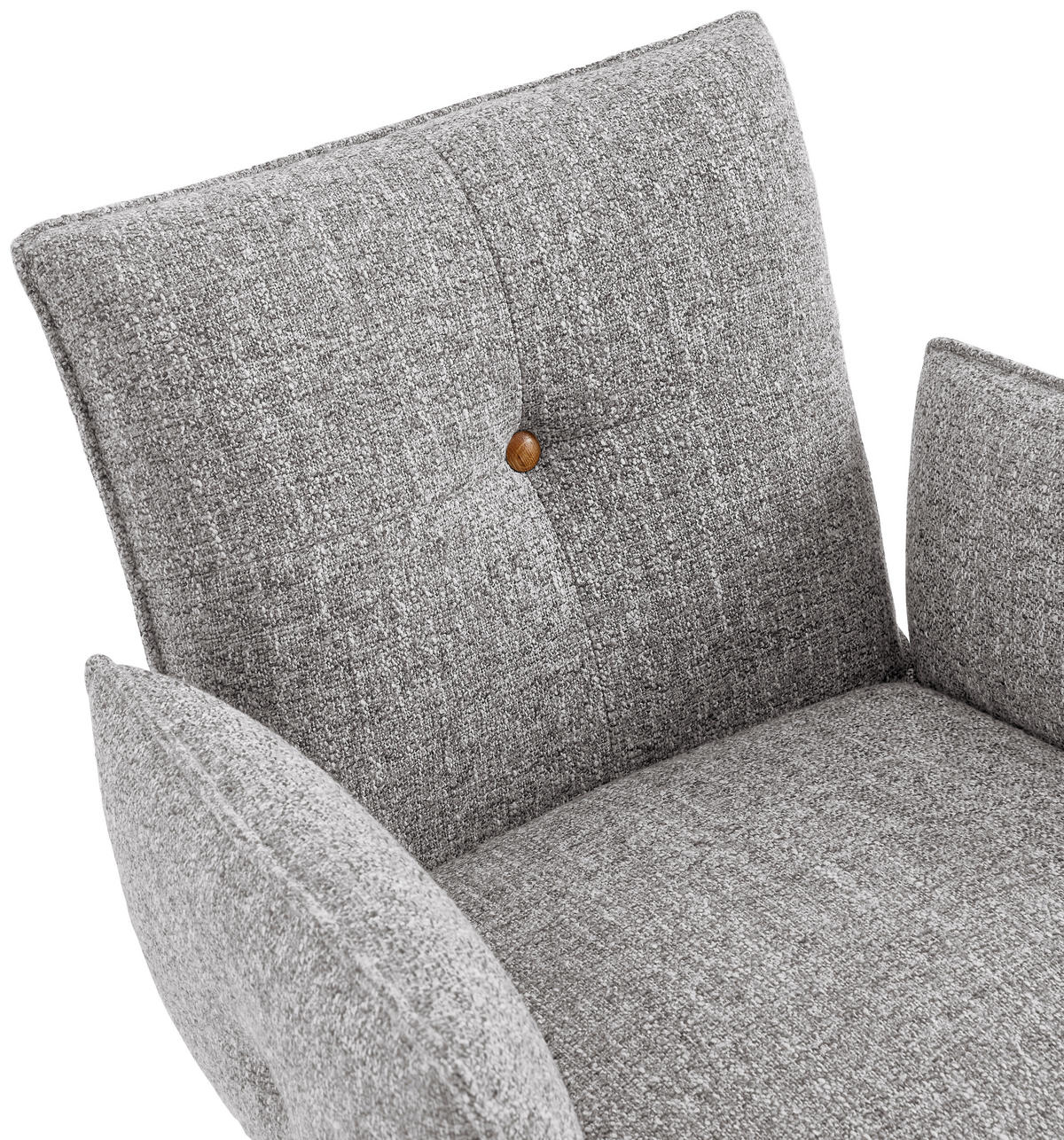 ARMLEHNSTUHL  in Webstoff  - Eichefarben/Beige, Design, Holz/Textil (63/63/82cm) - Novel