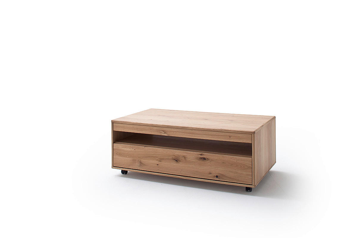COUCHTISCH in Holz, Holzwerkstoff 115/65/45 cm  - Eichefarben/Schwarz, Design, Holz/Holzwerkstoff (115/65/45cm) - Livetastic