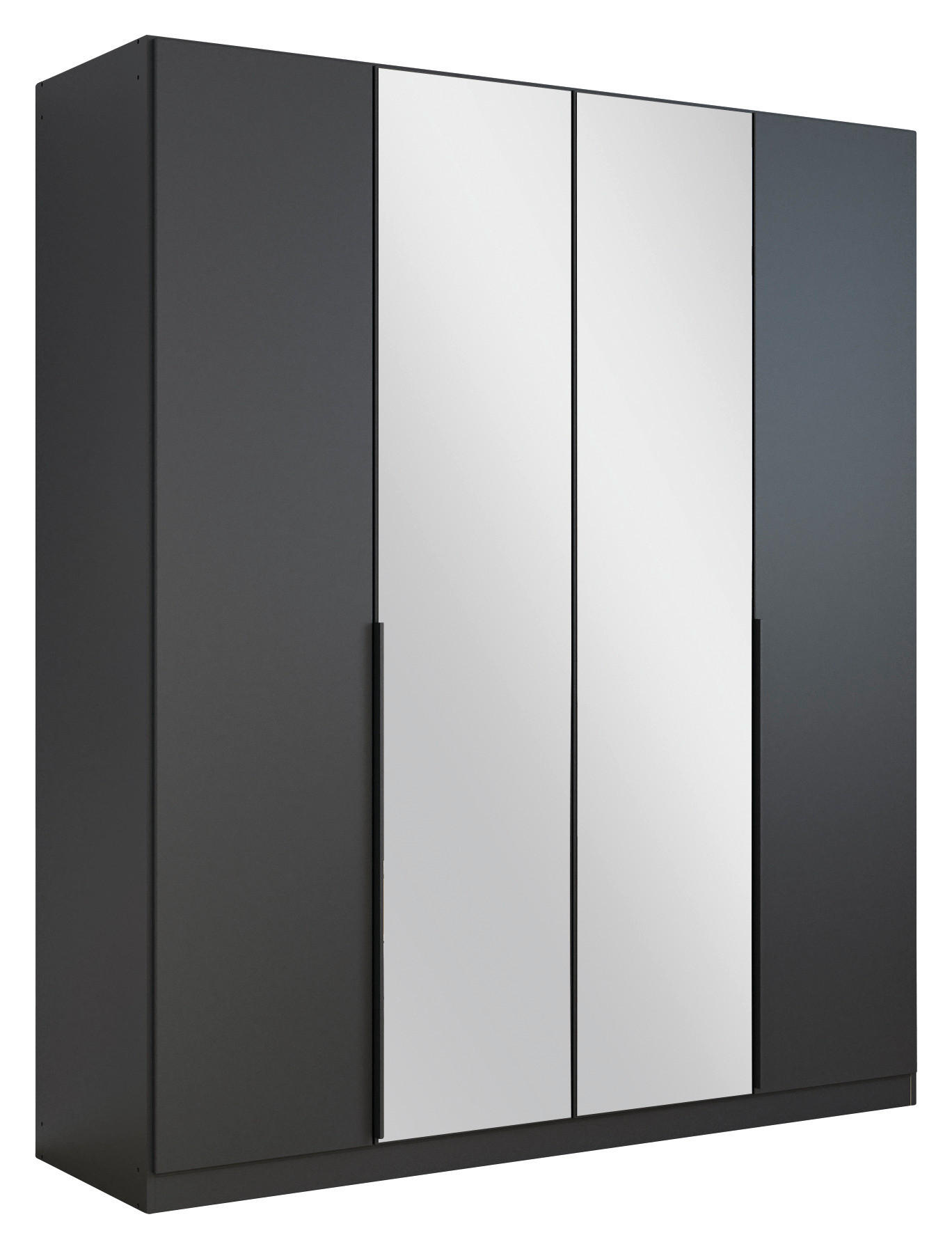 DREHTÜRENSCHRANK 181/210/54 cm,  in Grau, 4-türig  - Grau, MODERN, Holzwerkstoff/Metall (181/210/54cm) - Rauch Möbel