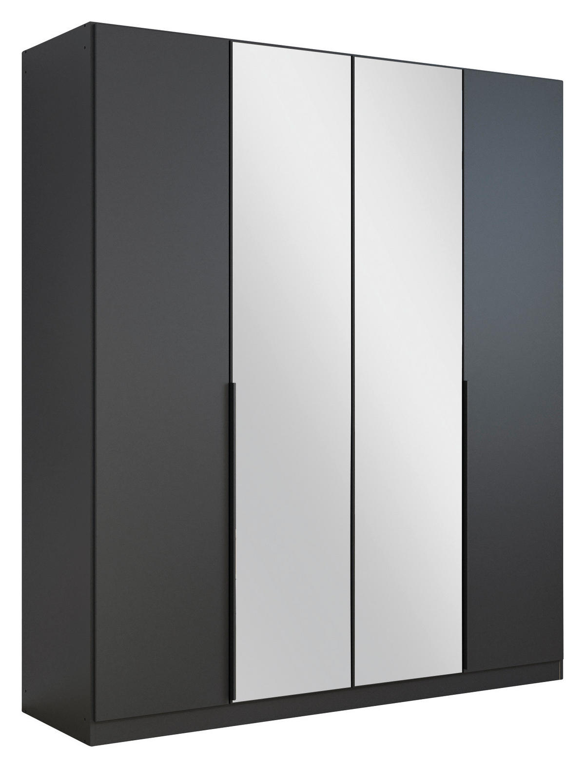 DREHTÜRENSCHRANK 181/210/54 cm,  in Grau, 4-türig  - Grau, MODERN, Holzwerkstoff/Metall (181/210/54cm) - Rauch Möbel