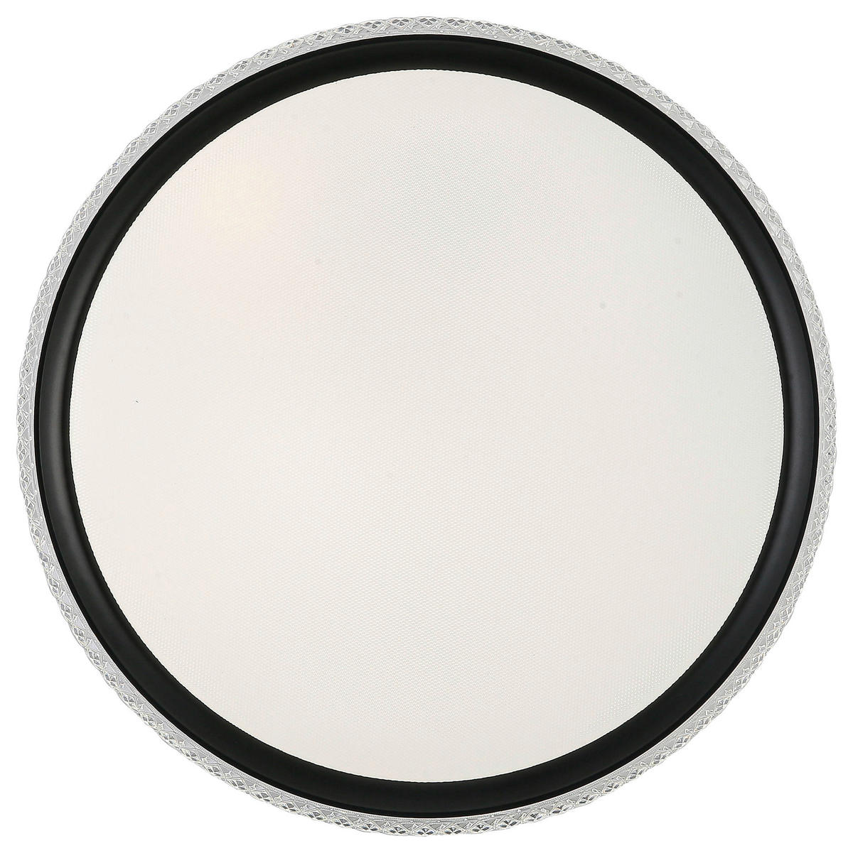 DECKENLEUCHTE  40/6 cm    - Transparent/Schwarz, Trend, Kunststoff/Metall (40/6cm) - Novel