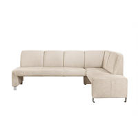 KLUPA KUTNA  bež  drvo, tekstil, drvni materijal      - srebrne boje/bež, Moderno, drvni materijal/drvo (243/158cm) - Livetastic