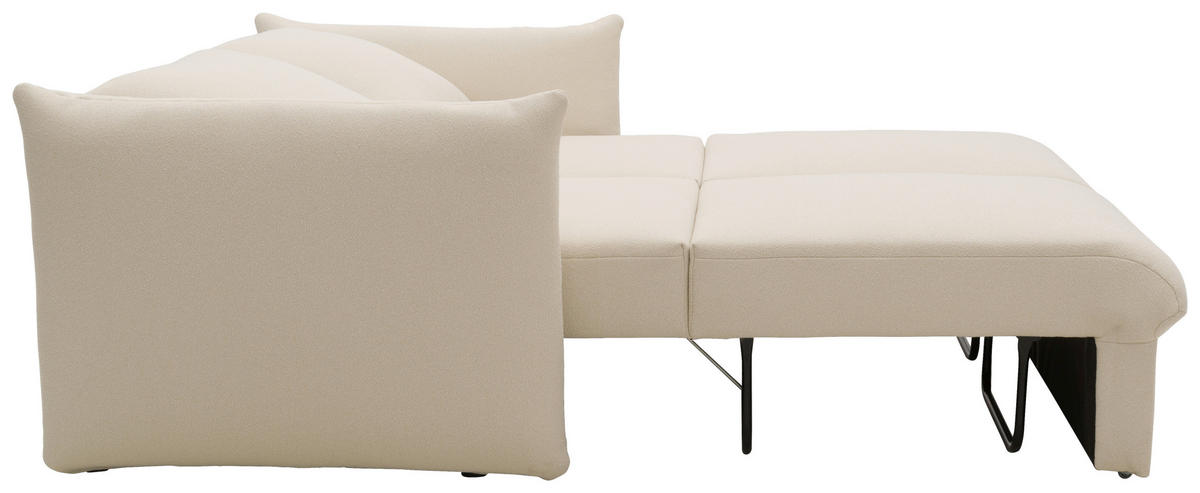 2-SITZER-SOFA in Mikrofaser Creme  - Creme, Design, Textil (180/100/97cm) - LOOKS by W.Joop