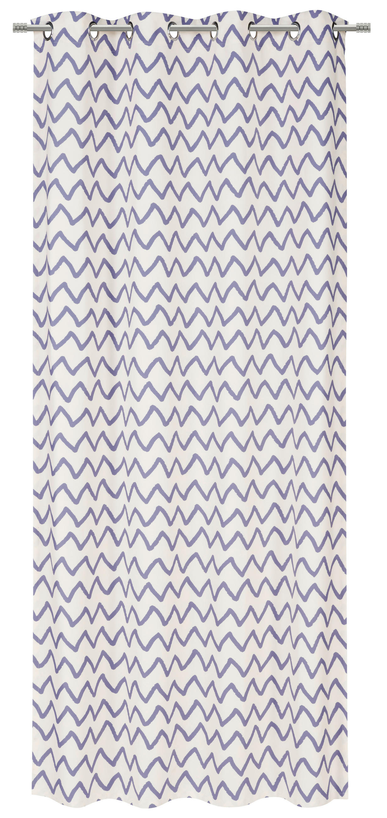 GOTOVA ZAVJESA plava, bijela  135/245 cm  - bijela/plava, Basics, tekstil (135/245cm) - Esposa